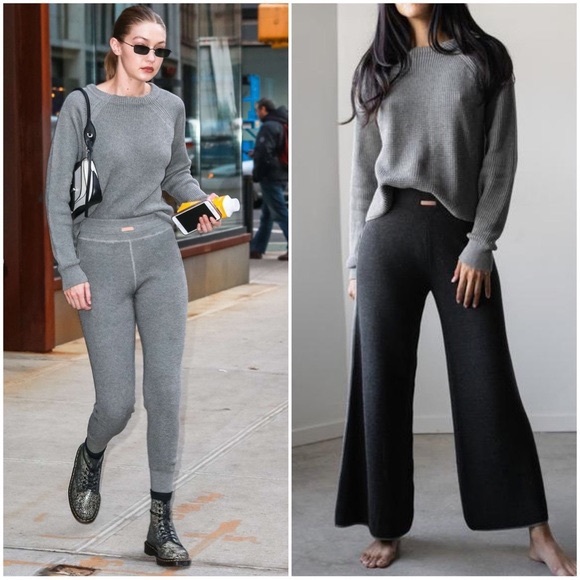 Lunya Pima cotton alpaca waffle knit sweater in Charcoal, sz L - Picture 6 of 11